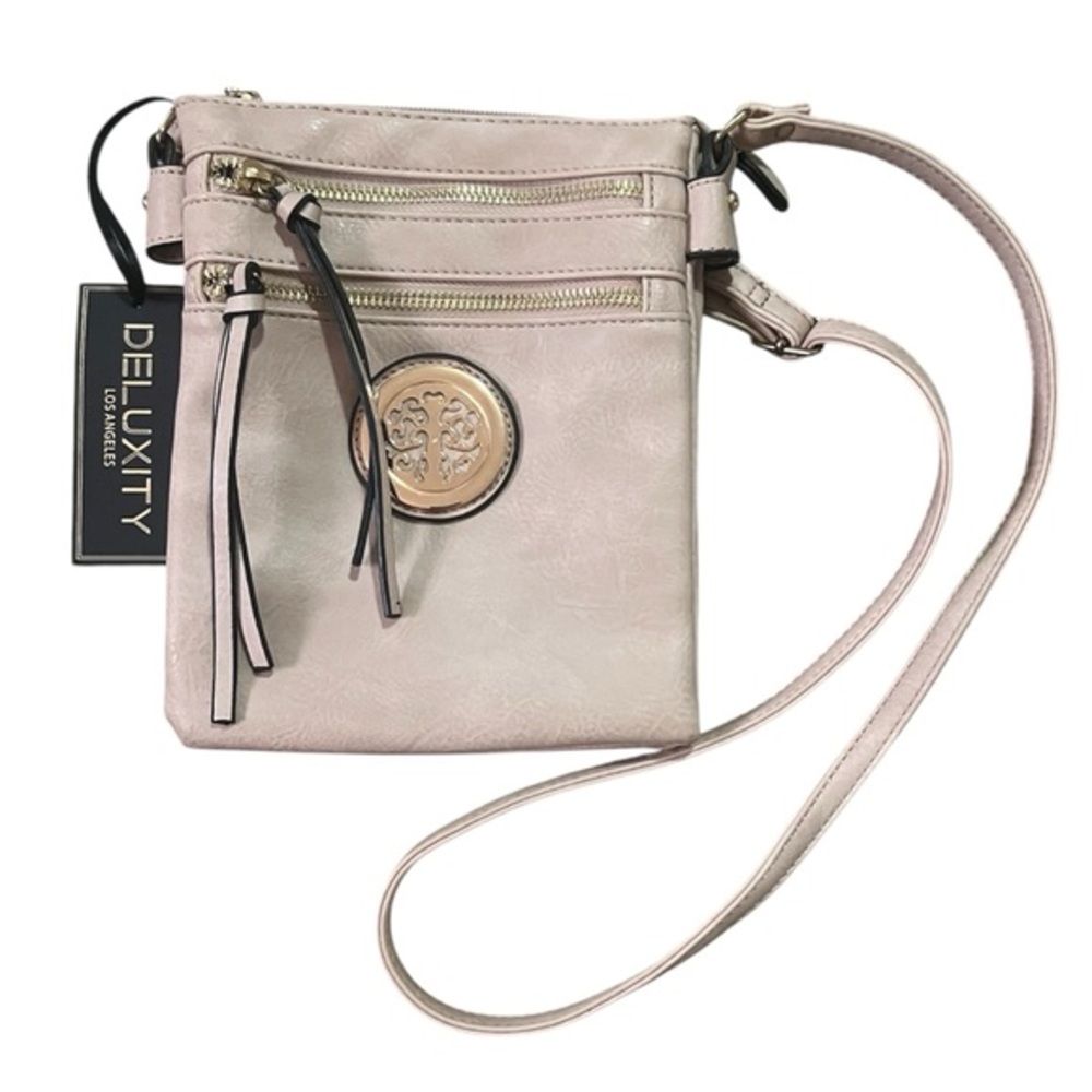 Deluxity Los Angeles Small Crossbody Bag With Gold Details